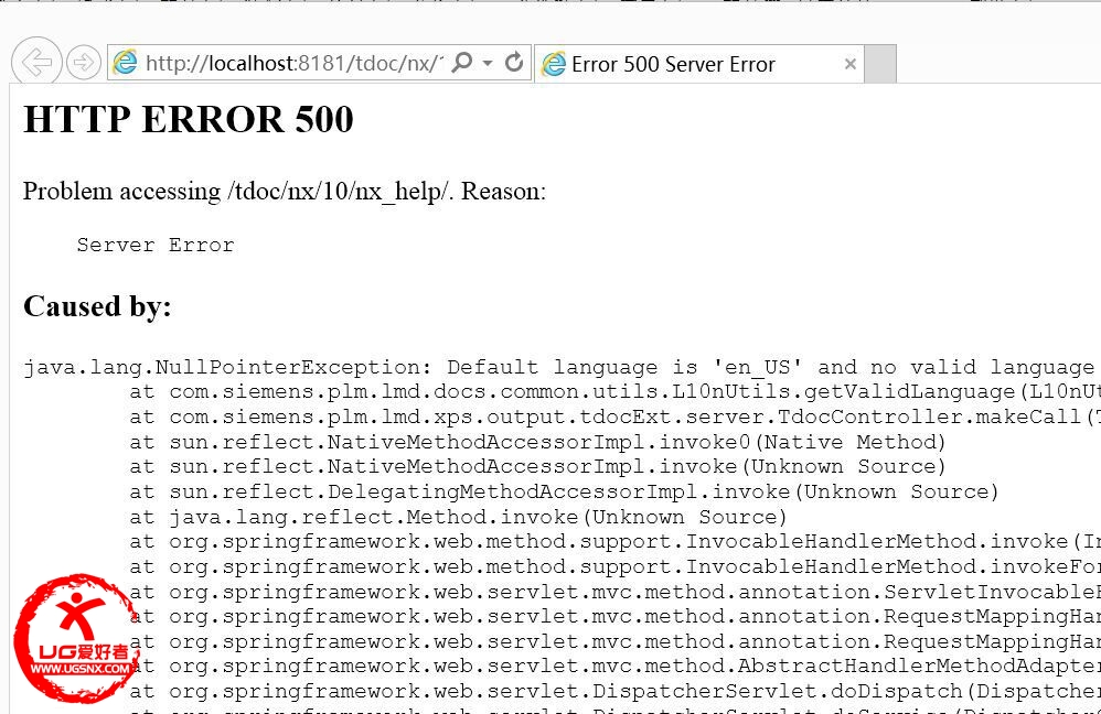 HTTP ERROR 500