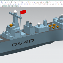 054D驱逐舰模型分享