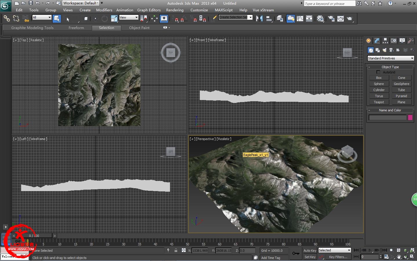 3dmax真实地形快速建模地形效果图文教程 - 3D MAX - UG爱好者