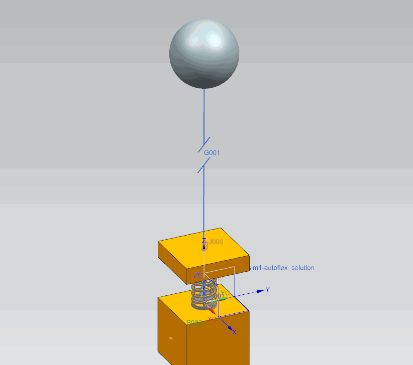 小球弹簧模型图片