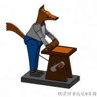 分享一个狐狸擀面玩具