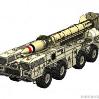 分享一个SolidWorks绘制的俄罗斯导弹运输车