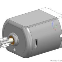 分享一个NX绘制的玩具四驱车马达模型