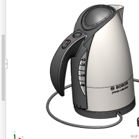 分享一个SolidWorks电热水壶模型