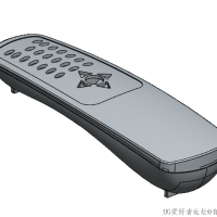 分享一个SolidWorks电视遥控器外壳模型
