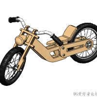 分享一个SolidWorks儿童玩具自行车模型