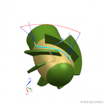 NX零件编程练习模型分享189--四轴扇片
