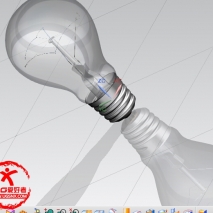 灯泡3D模型下载，有附PRT