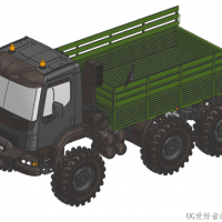 分享一个3X3军用卡车模型