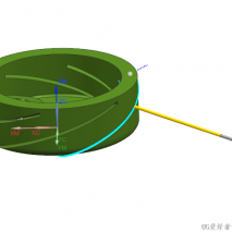 NX零件编程练习模型分享123--侧刃驱动斜切槽