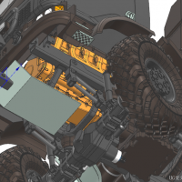 分享一个4X4军用卡车模型