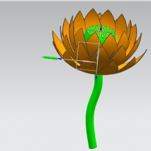 UG画的荷花作品