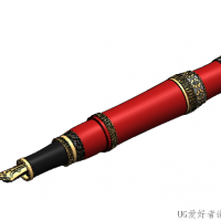 分享一支钢笔SolidWorks模型
