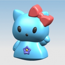 以前画的ketty猫，出来遛遛弯了。。。