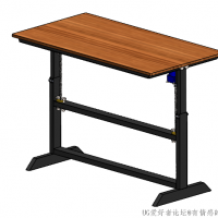 分享一个SolidWorks可升降电脑桌模型