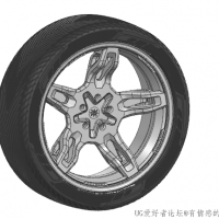 NX绘制的汽车轮胎轮毂 全参