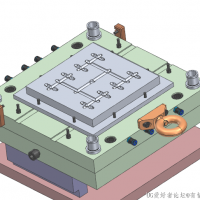 分享一套三板式注塑模具 1出16