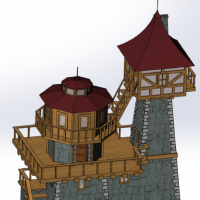 分享一个SolidWorks灯塔小屋