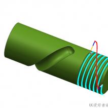NX零件编程练习模型分享106--四轴油槽3