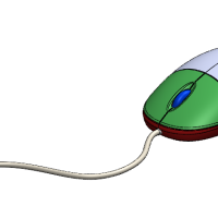 再分享一个SolidWorks鼠标模型