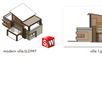 分享一个SolidWorks大别墅模型