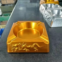 我也发个烟灰缸 黄色阳极氧化,原来还要3D上传图档,重新发