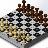 SolidWorks国际象棋