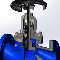 分享一个SolidWorks画的阀门模型