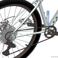 分享一个自行车模型 非常精致