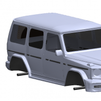 分享一个奔驰AMG大G汽车外壳模型 SolidWorks画的