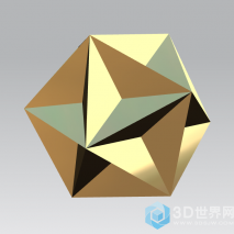 实体多边五角星