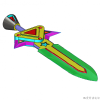 SolidWorks锐雯武器模型