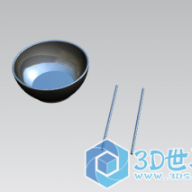 UG碗筷3D造型