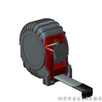 NX绘制的卷尺模型