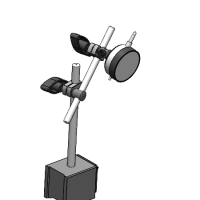 分享一个SolidWorks跳动检测仪模型