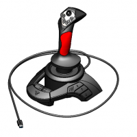 分享一个SolidWorks画的游戏操纵杆模型